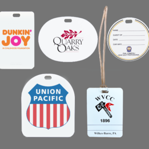 BT-FC: Custom Laser Cut Styrene Plastic Bag Tag
